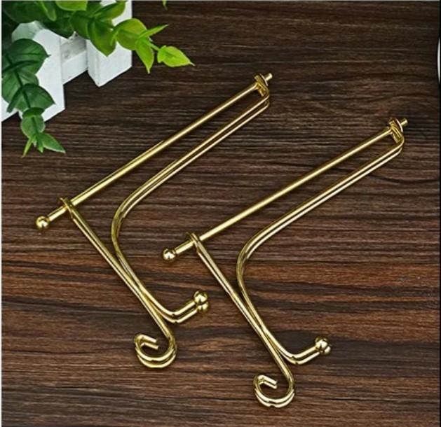 Golden Metal Plate Display Stand 5-7 Inch