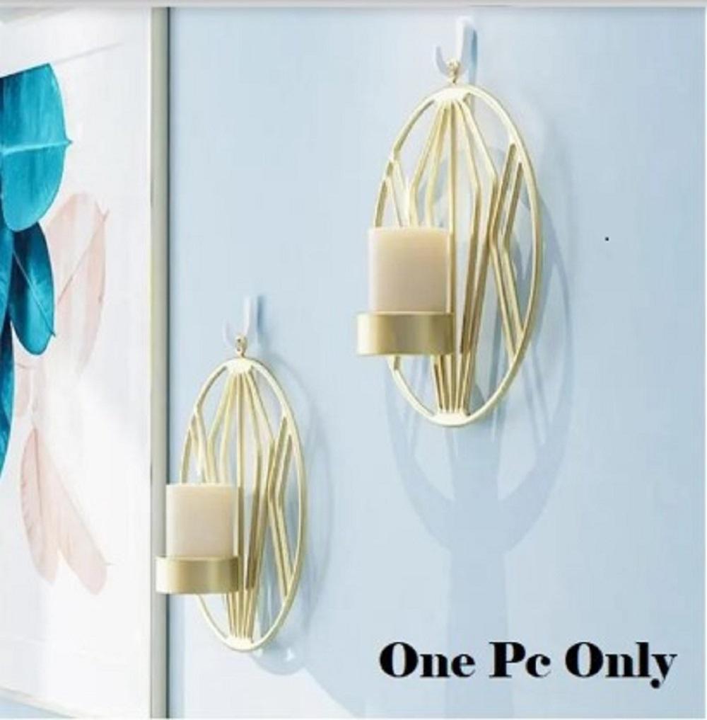 Golden Metal Candle Stand for Home Decor