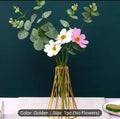 Golden Geometric Vase for Pakistani Homes