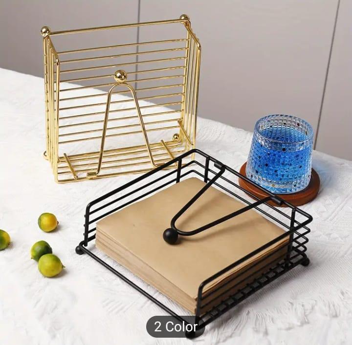 Golden Iron Napkin Holder for Kitchen & Dining Table
