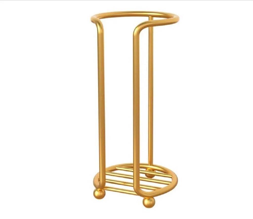 Iron Mug Stand Black Golden Weighted Base