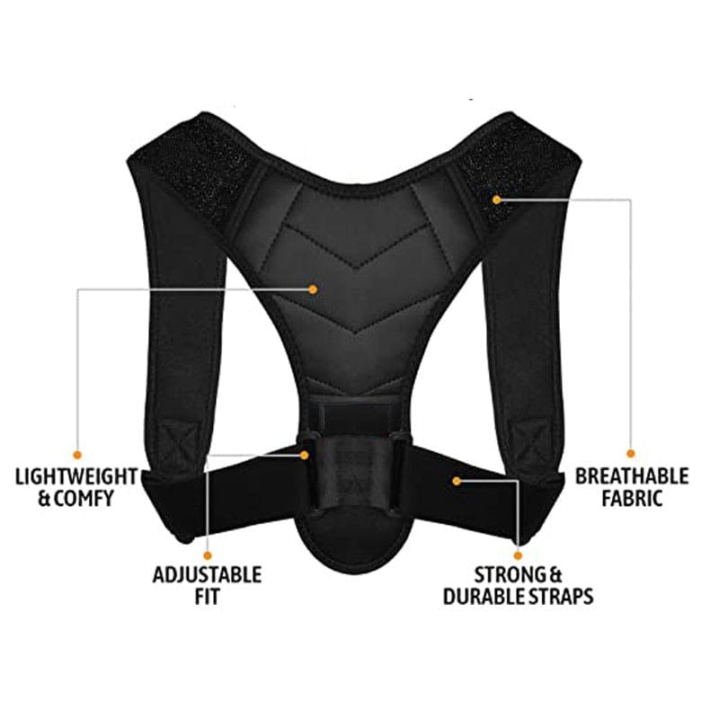 Adjustable Body Posture Corrector Belt �Back & Shoulder Support Brace for Men and Women | Spine Alignment & Pain Relief