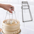 Stainless Steel Hot Bowl Clip �Anti-Scald Tableware Lifter, Foldable Hot Dish Holder for Microwave, Oven & Cooking Use | Durable Kitchen Tool