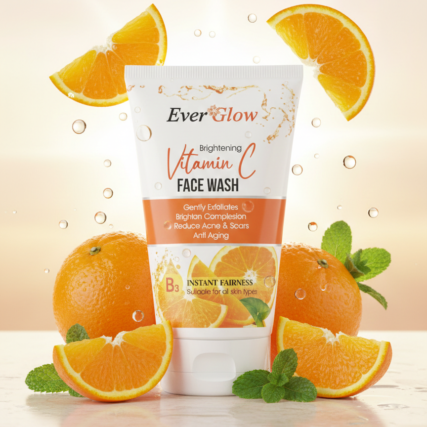 Everglow Vitamin C Face Wash �Brightening & Refreshing Cleanser (120 ml)