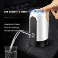 One Button Water Dispenser with Blu-ray Display, Stylish White & Black ABS Plastic, Easy to Clean, Compact Kitchen Accessory