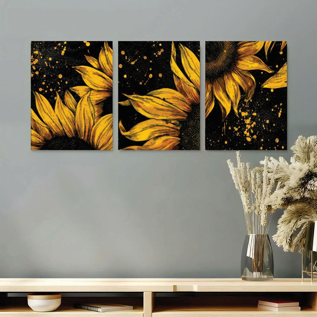 Set of 3 Premium Wall Art Photo Tiles �Modern Home Decor Sets 8x11