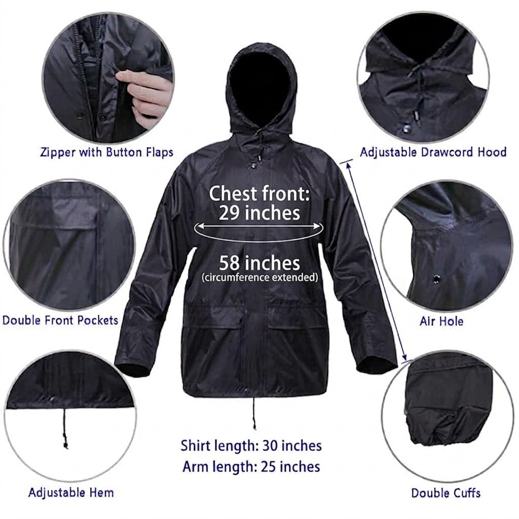Rain Suit For Men Women Waterproof Lightweight