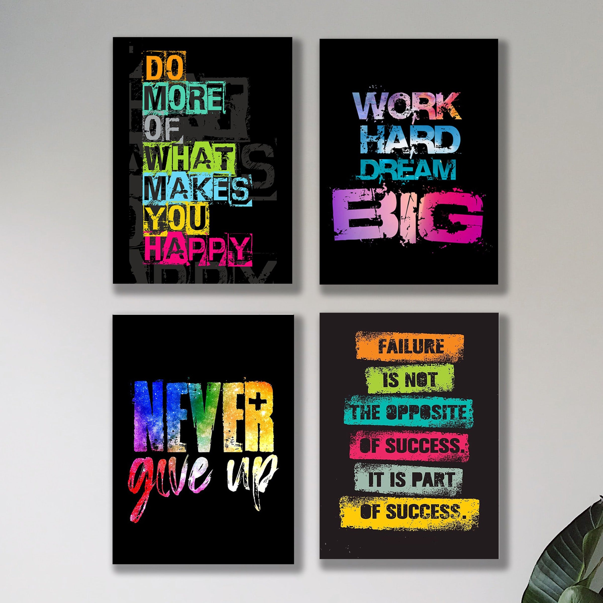 Set of 4 Premium Wall Art Photo Tiles �Modern Home Decor Sets 8x11