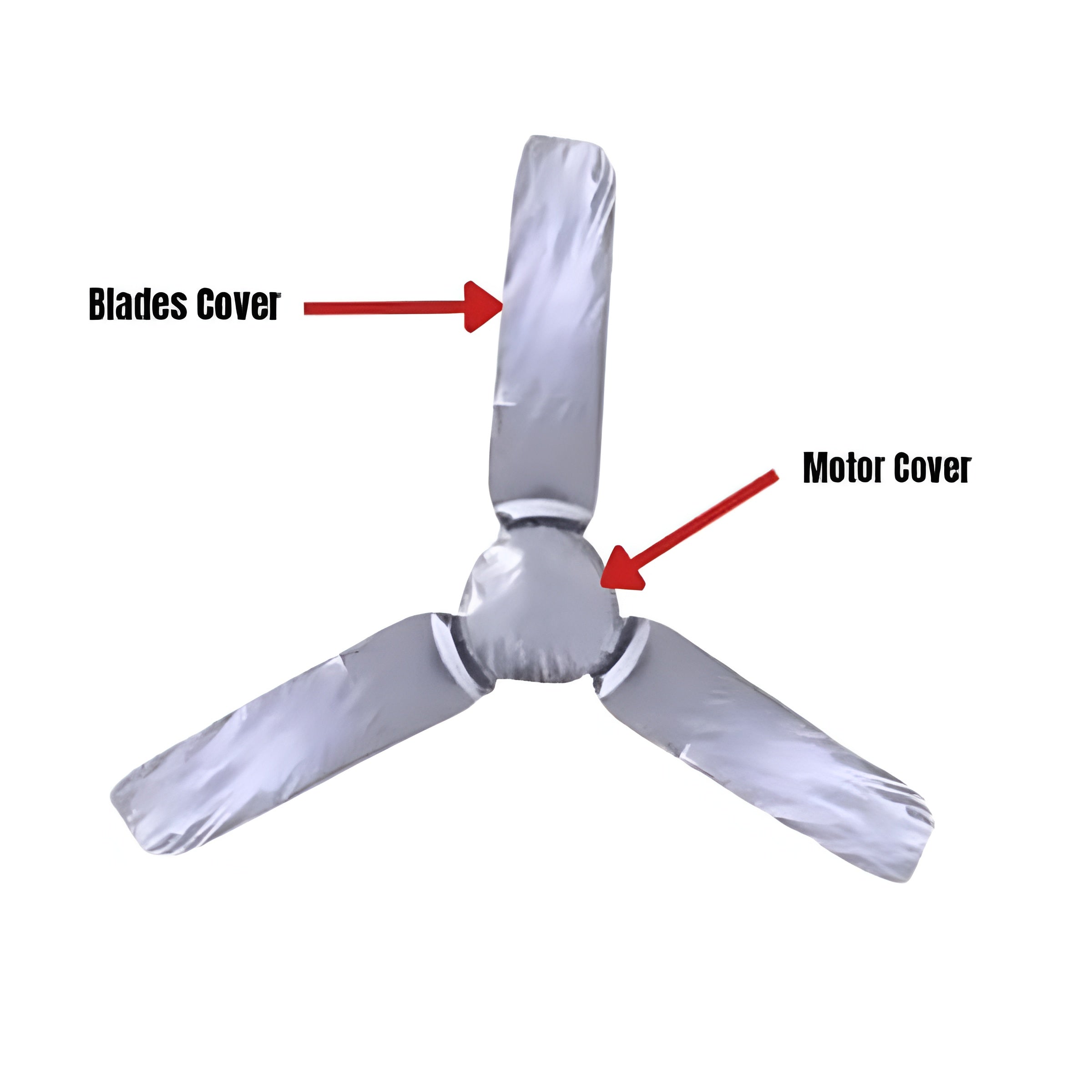 Universal Ceiling Fan Blade & Motor Cover Set �Dustproof, Washable Fabric Protection for Home & Office Fans