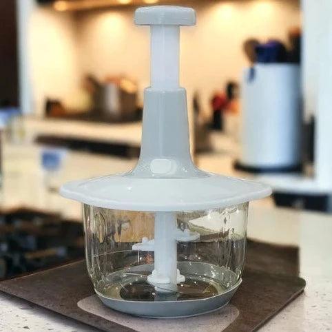 Manual Food Chopper Multicolor Plastic Kitchen Essential