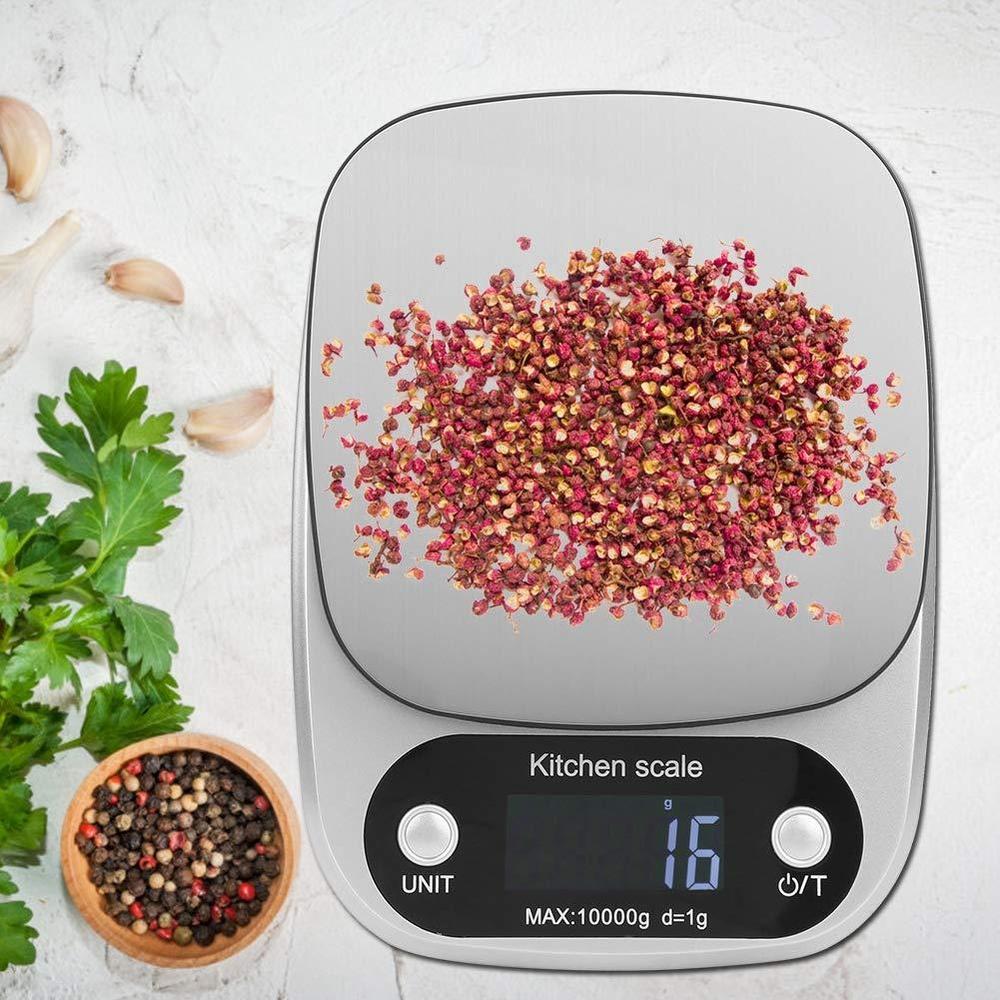 Digital Kitchen Scale 10kg Silver ABS