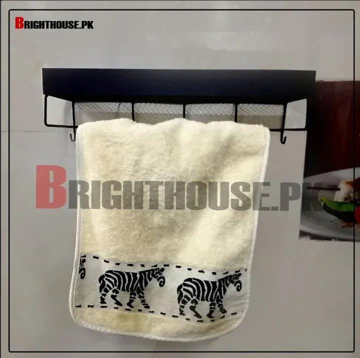 Black Metal Kitchen Cutlery Organizer with Anti-Drop Buckle