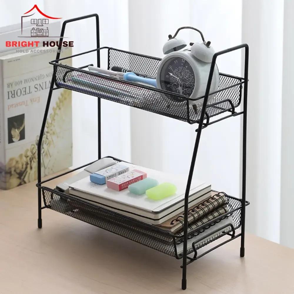 Two Tier Spice Rack for Kitchen Organization