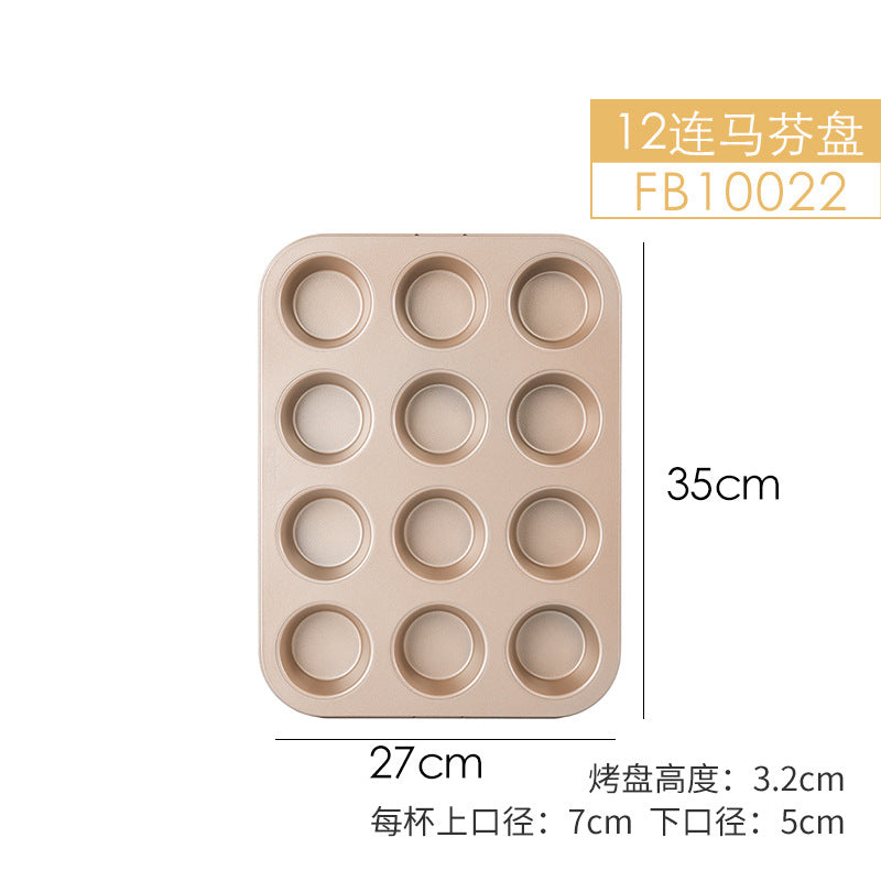 Non-stick Muffin Tray Heavy Steel Carbon Steel