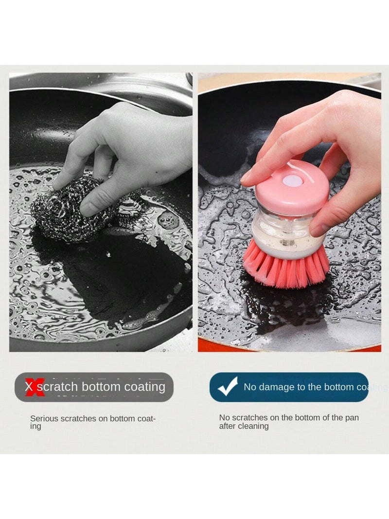 Budget-Friendly Mini Kitchen Liquid Dish Cleaning Brush