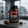 MuscleTech Nitro Tech 100 Percent Whey Gold Double Rich Chocolate Flavor 2.2 Pounds 1 Kg Protein Powder