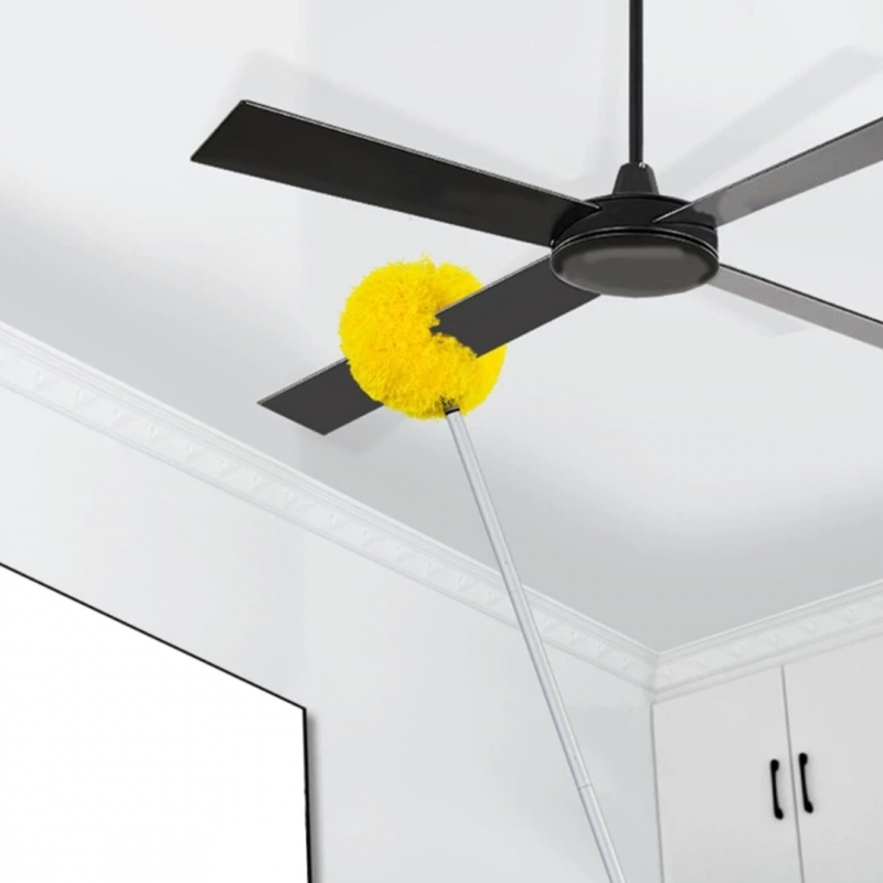 Royal's Fan Duster with Stainless Steel Handle �Extendable Microfiber Ceiling & Fan Cleaning Brush