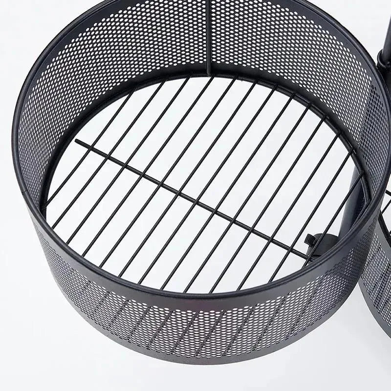 Stylish 3-Tier Rolling Fruit Basket with Wheels