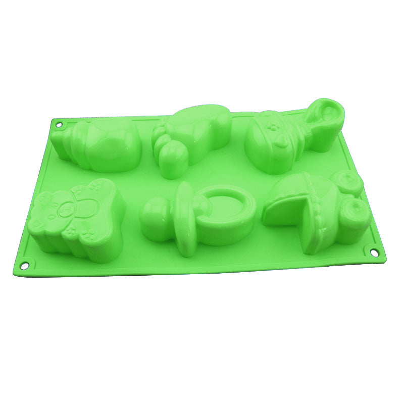 Silicone Molds for Cake, Soap & Rice Balls - Blue & Pink