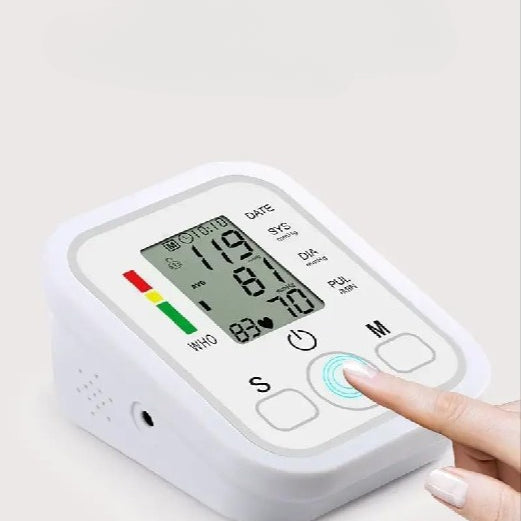 Digital Blood Pressure Monitor �Fully Automatic Upper Arm BP Machine with Heart Rate Detection, Accurate Readings, Easy-to-Use Home Health Device (Without Cell)