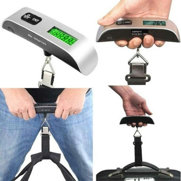 Portable Digital Luggage Scale �LCD Display & Unit Conversion for Travel