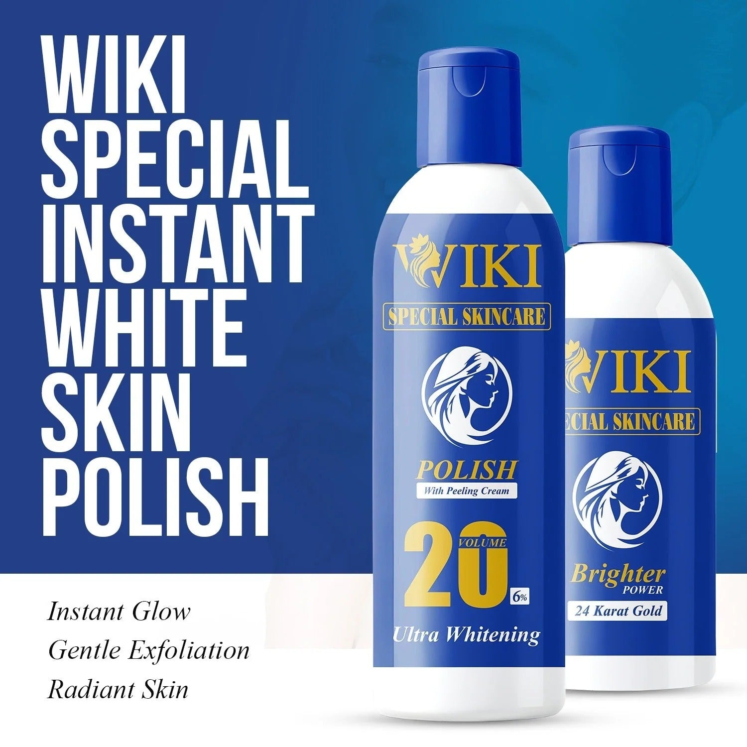 WIKI Special Skincare Brighter Power 24K Gold & 2 in 1 Polish with Peeling Cream �Ultra Whitening