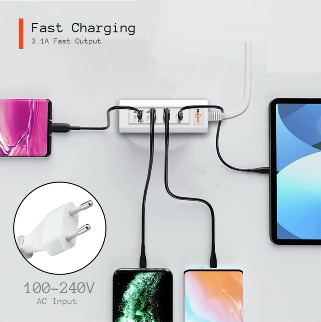 PD 66W USB Fast Charger with Type-C Cable �5.1A High-Speed Charging Adapter