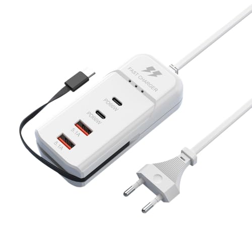 PD 66W USB Fast Charger with Type-C Cable �5.1A High-Speed Charging Adapter