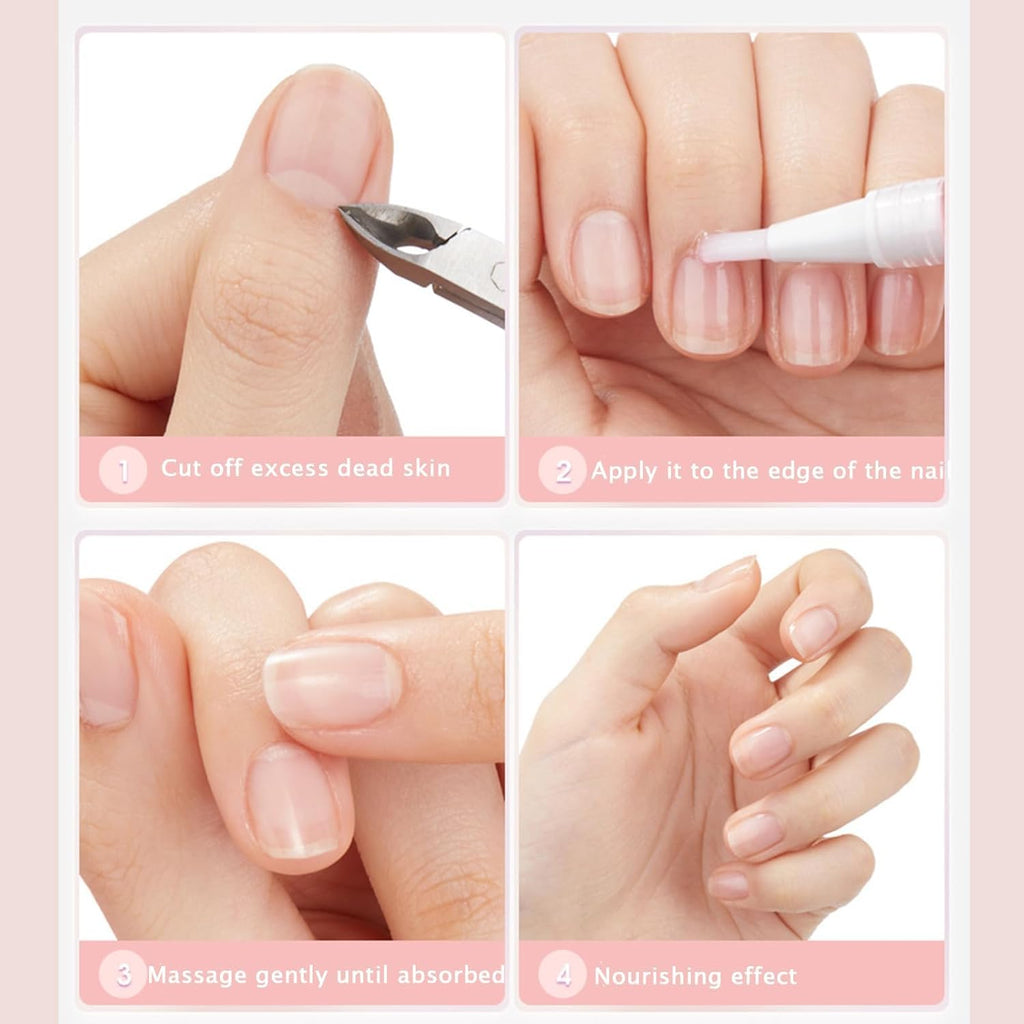 Nail Growth & Cuticle Oil Pen �Radiant Serum Nutrient Pen for Moisturizing, Strengthening & Brightening Nails