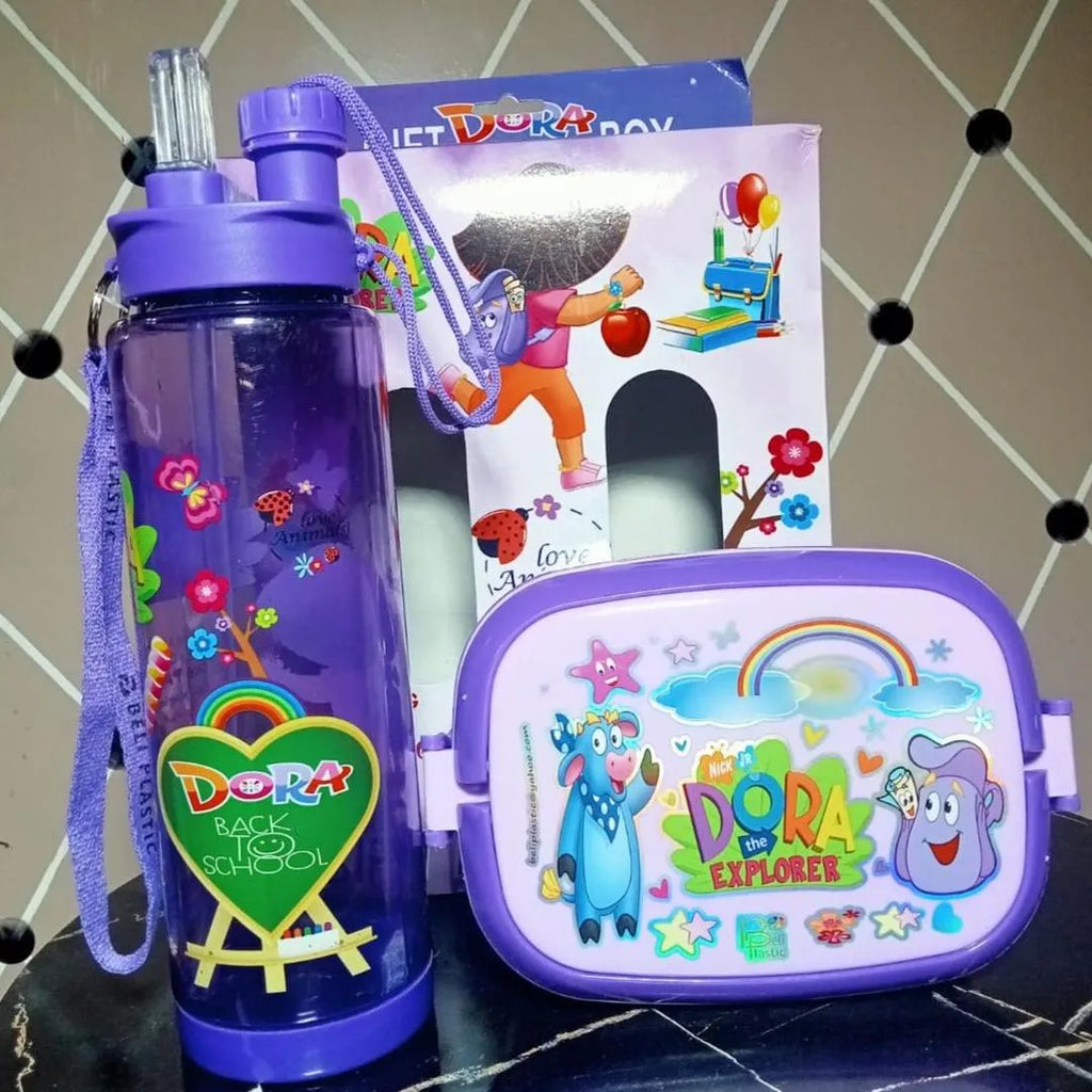 4-in-1 Lunch Box & Bottle Set - Stylish, Durable, and Space-Saving Kitchen Organization!