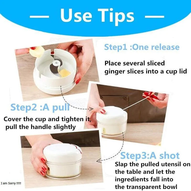 Manual Food Chopper Multicolor Kitchen Tool