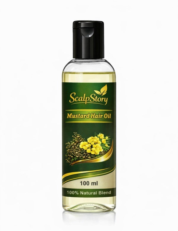 Mustard Hair Oil | Natural Nourishment | Strong, Thick & Shiny Hair | Hair Fall Control & Growth Support | 100Ml