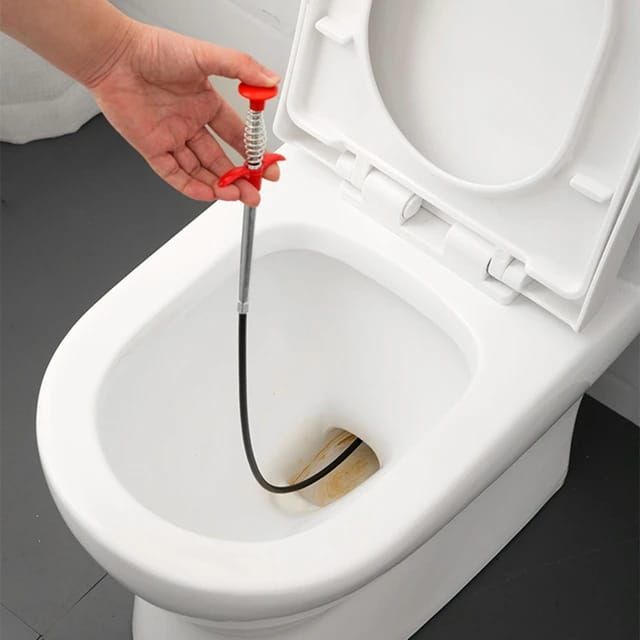 Stainless Steel Sink Wire Drain Cleaner | 90cm Spring Cleaning Stick