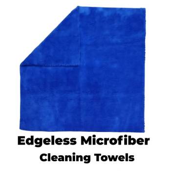 Edgeless Microfiber Cleaning Towels | 40?40 cm | 450 GSM | Ultra Soft & Durable ( Random Colour)