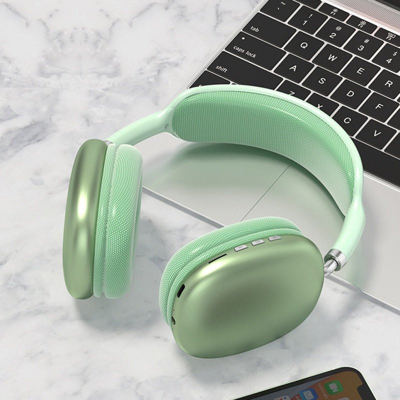 p9 pro max Wireless Bluetooth Headphones - Random colors ~ With Box & With Cable
