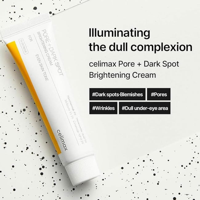 Celimax Pore And Dark Spot Brightening Cream 35ml Korean Skincare For Pore Refining Radiant Glow And Spot Removal - Made In Korea