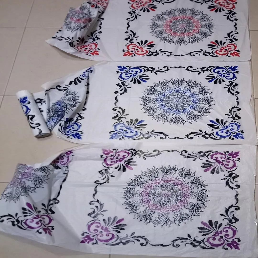 Supra Blue Floral Table Cover Sheets 23x25