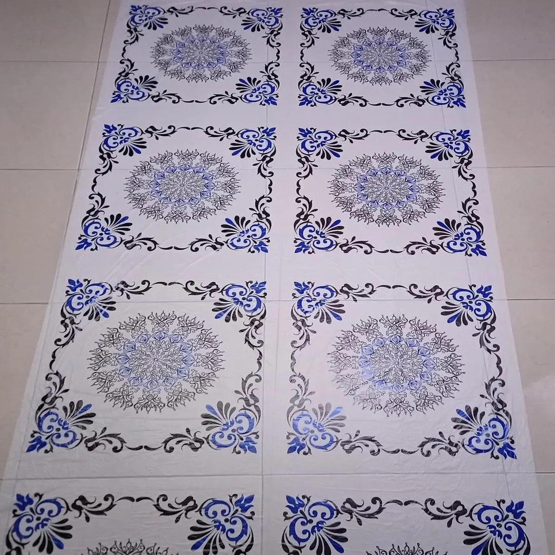 Supra Blue Floral Table Cover Sheets 23x25