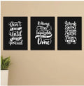 Set of 3 Wooden Photo Tile Wall Art Frames (8?11 Inches) �Premium MDF Spiritual Wall D?or with Easy Stick Back