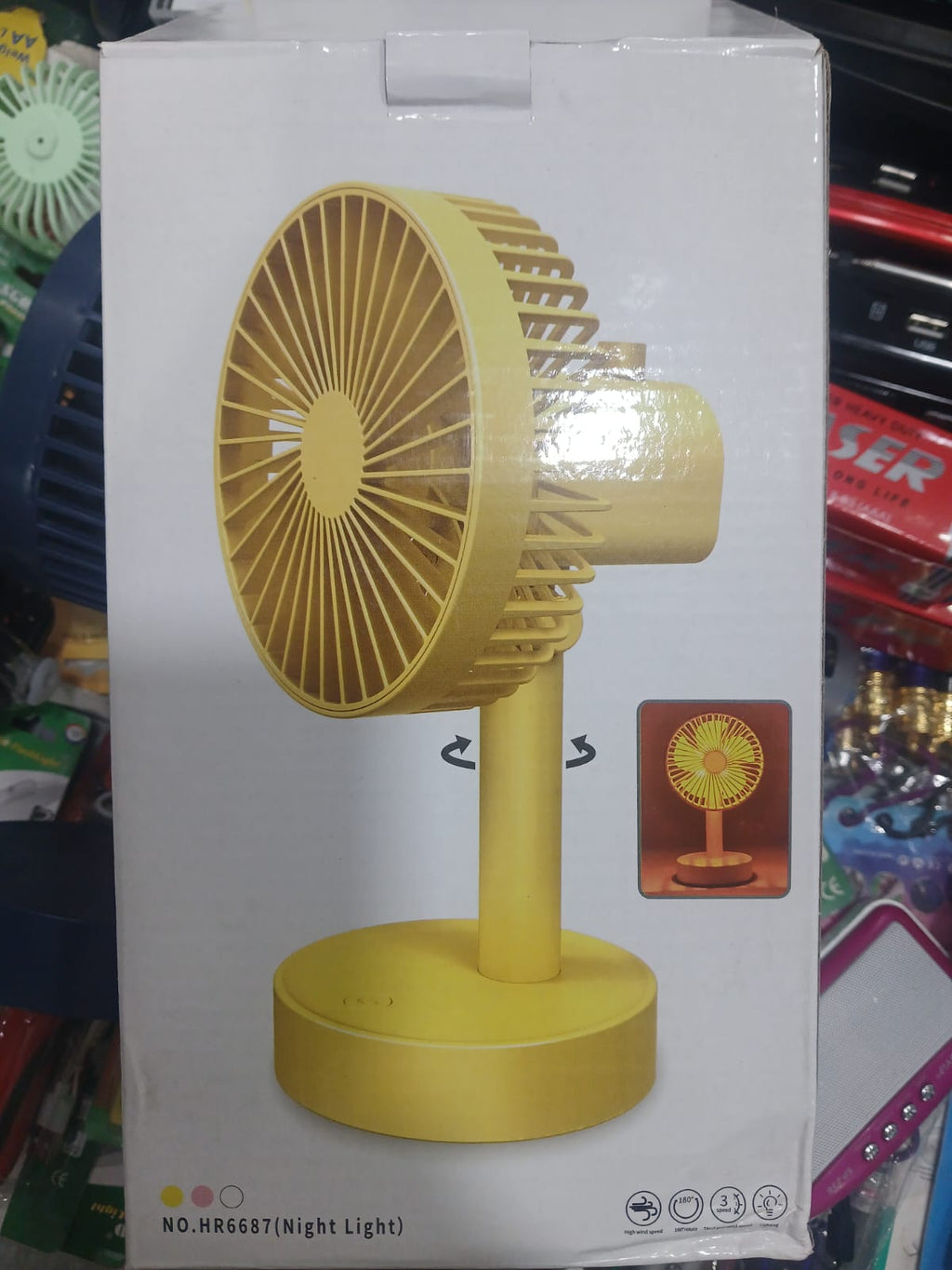 Rotatable Telescopic Portable Fan �Cell Operated, Adjustable Cooling Companion