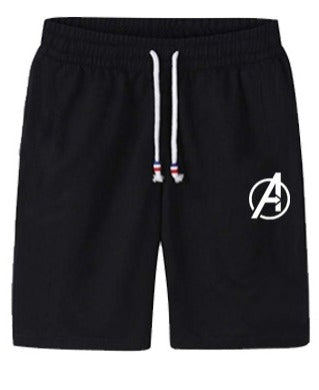 Avengers Logo Jersey Shorts for MEN | Black | Gym, Sports &amp; Fitness Shorts - M