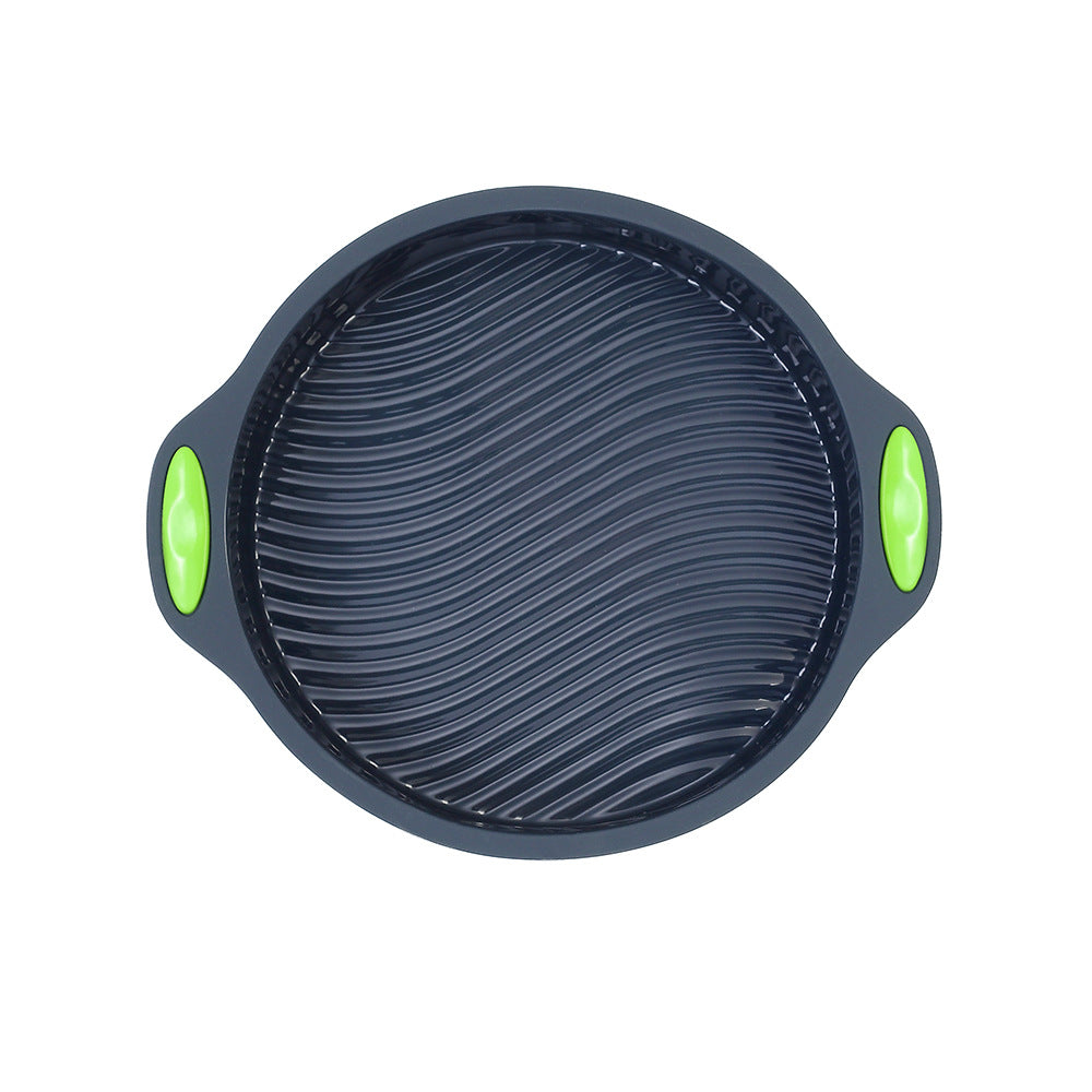 9 Inch Silicone Cake Mold with Green Handles