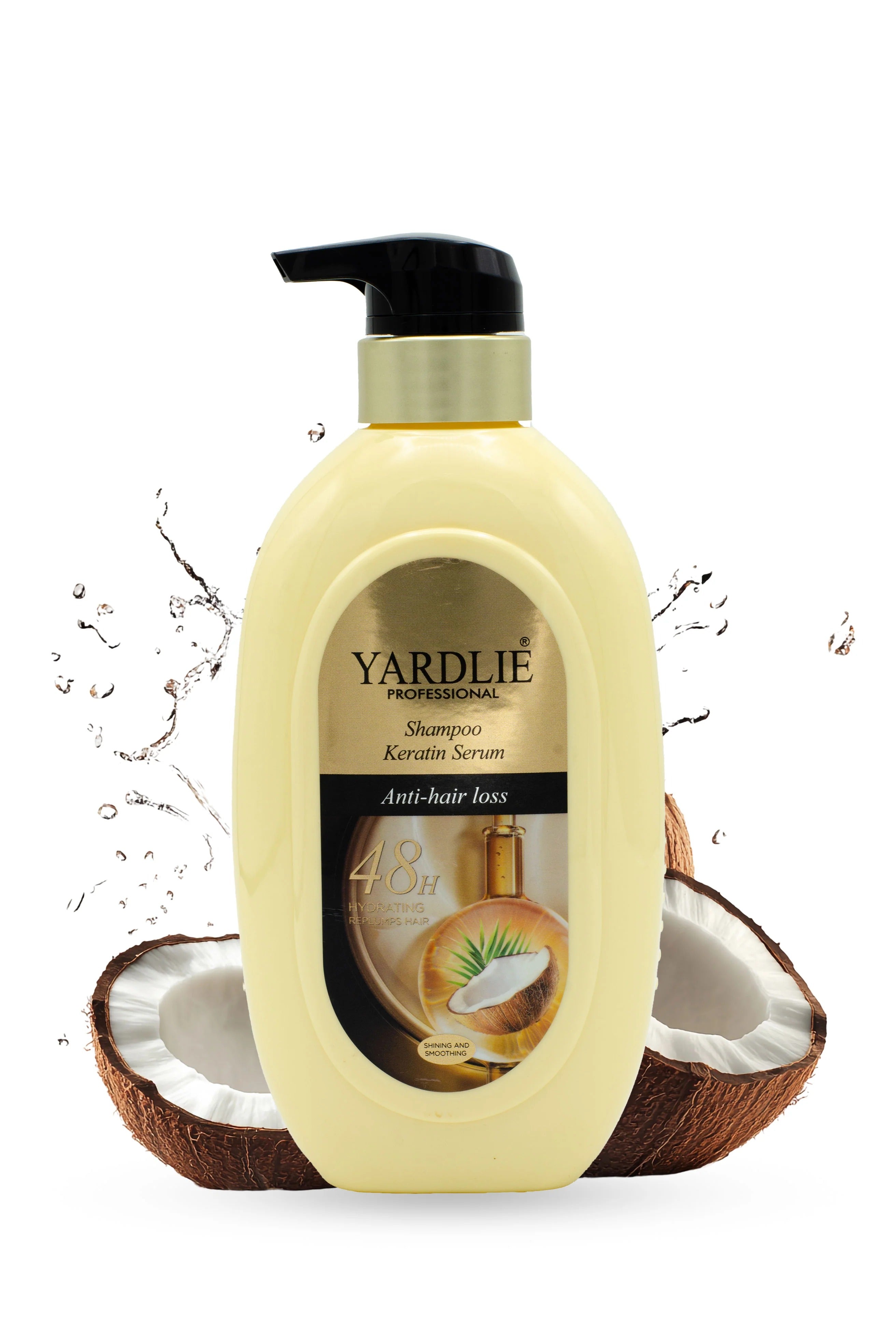 Yardlie Keratin Serum Shampoo | Professional 2-in-1 Care | Anti-Hair Loss & Anti-Dandruff |