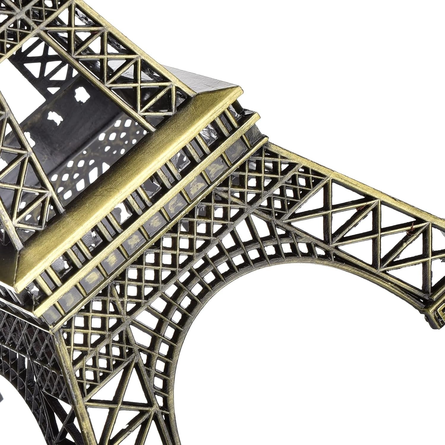 7-Inch Eiffel Tower Statue Home Decor | Bronze Alloy Metal Paris Landmark Model for Desk, Shelf & Gift