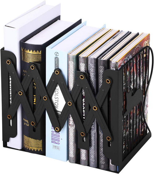 1 Pc Desktop Adjustable Bookends-Retractable Book Stand-Nonslip-for – photo 1