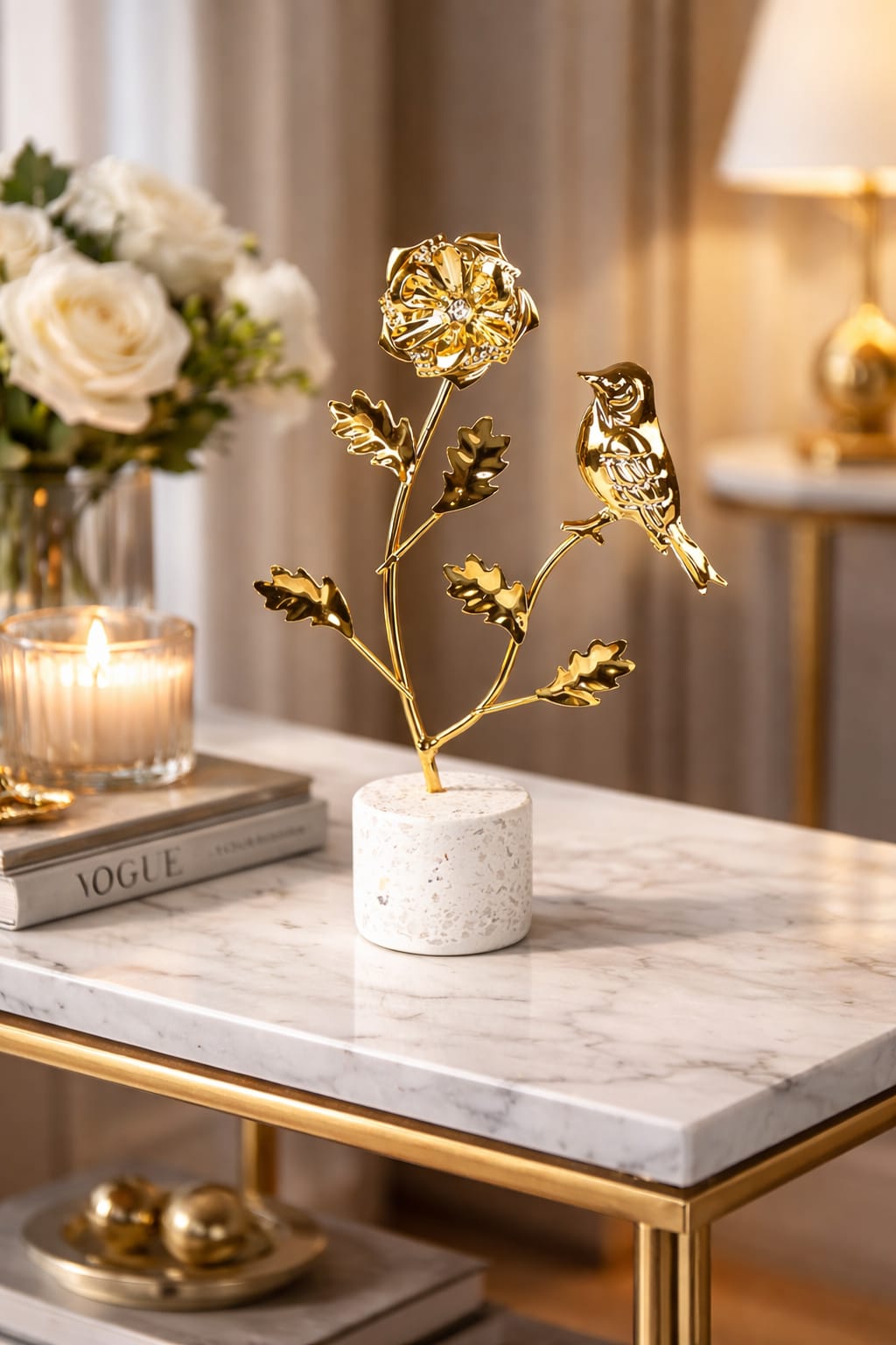 Decorative Showpiece KD-8213 �Elegant Home & Office Decoration Piece (Size 13.5x4.6x19.8cm)