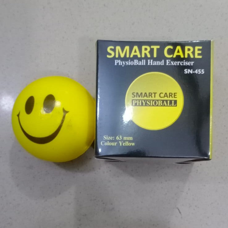 Smart Care PhysioBall Hand Exerciser Stress Relief Ball �Yellow