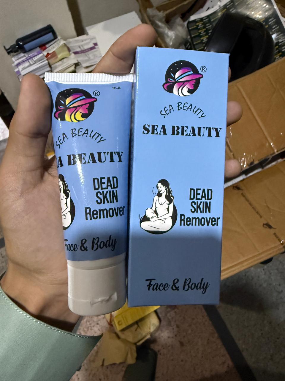 Sea Beauty Dead Skin Remover for Face & Body | Instant Exfoliating Peeling Gel | Deep Cleansing & Brightening Formula
