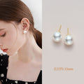 PJT-177 Simple Pearl Earrings 10mm �Elegant Jewelry, Stylish Accessory for Women- White Colour