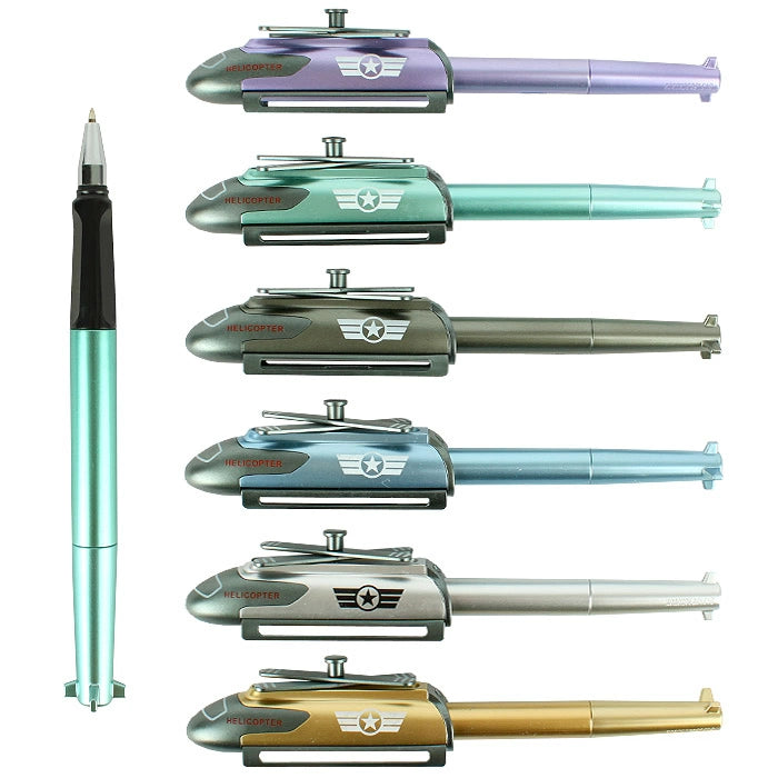 Novelty Airplane & Helicopter Pens | Cool Gel Pen | Fun Stationery for School, Office & Parties (Random Color)